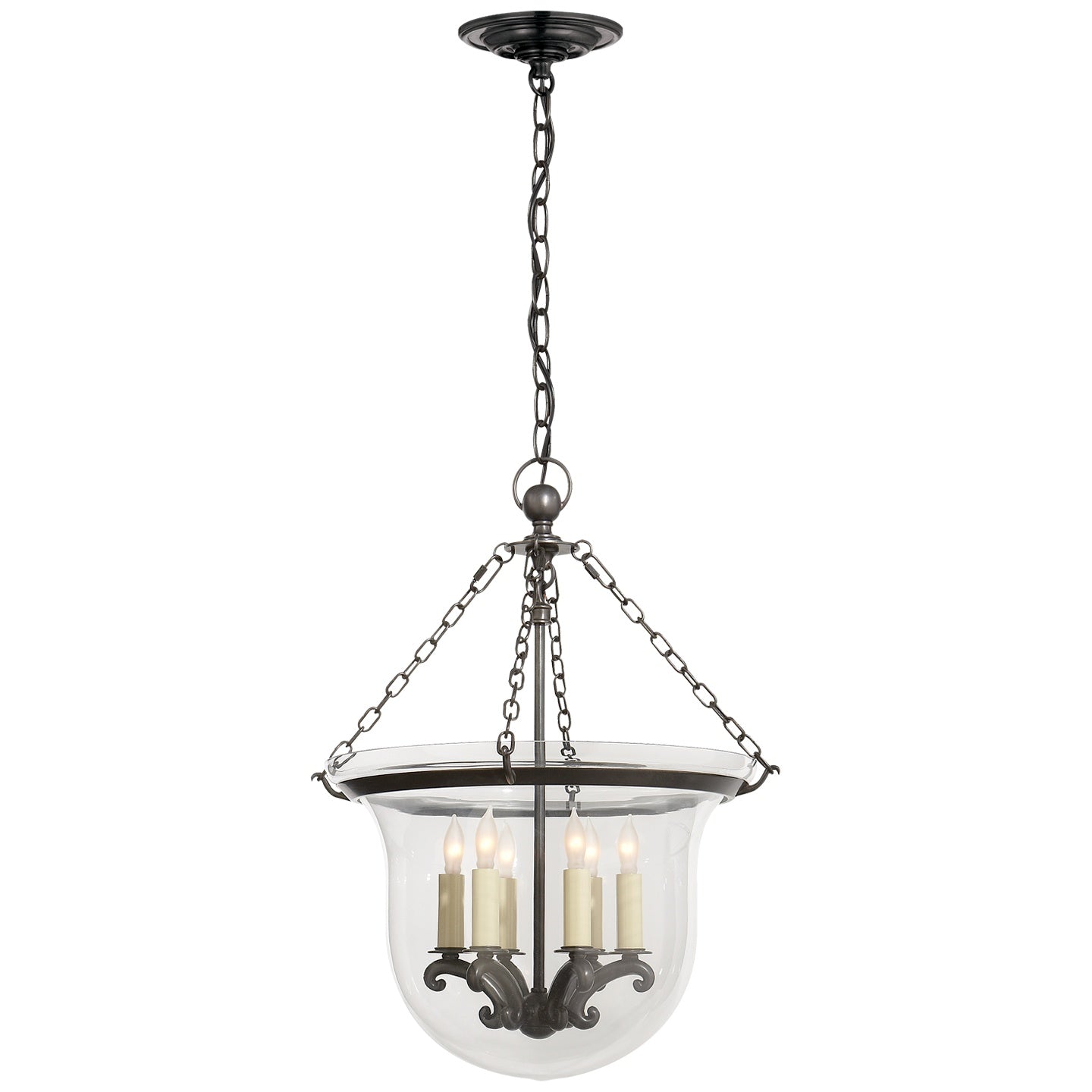 VISUAL COMFORT SIGNATURE, COUNTRY BELL JAR LANTERN, LANTERN CEILING LIGHT