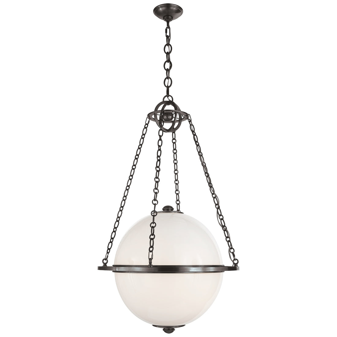 VISUAL COMFORT SIGNATURE, MODERN GLOBE LANTERN, LANTERN CEILING LIGHT