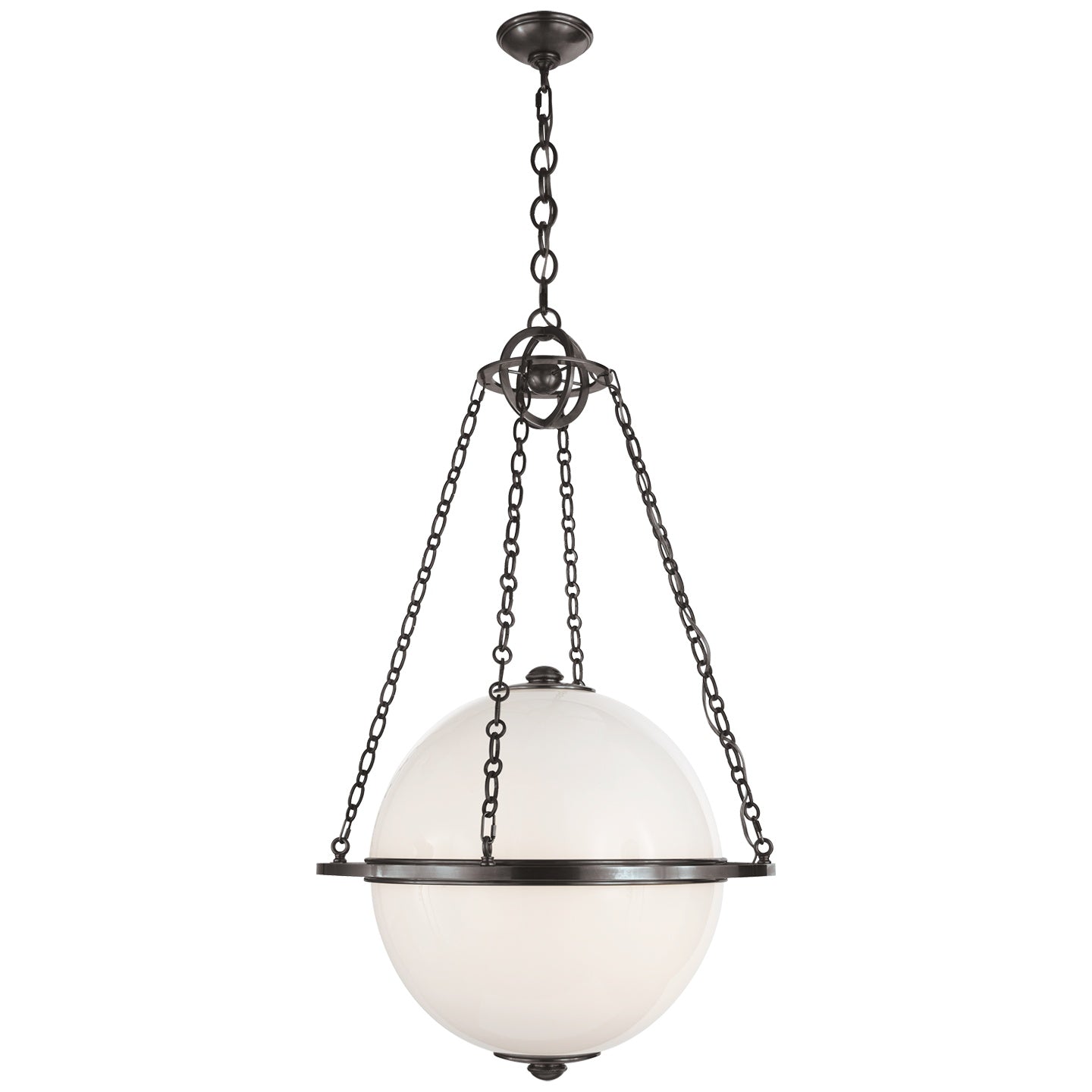 VISUAL COMFORT SIGNATURE, MODERN GLOBE LANTERN, LANTERN CEILING LIGHT