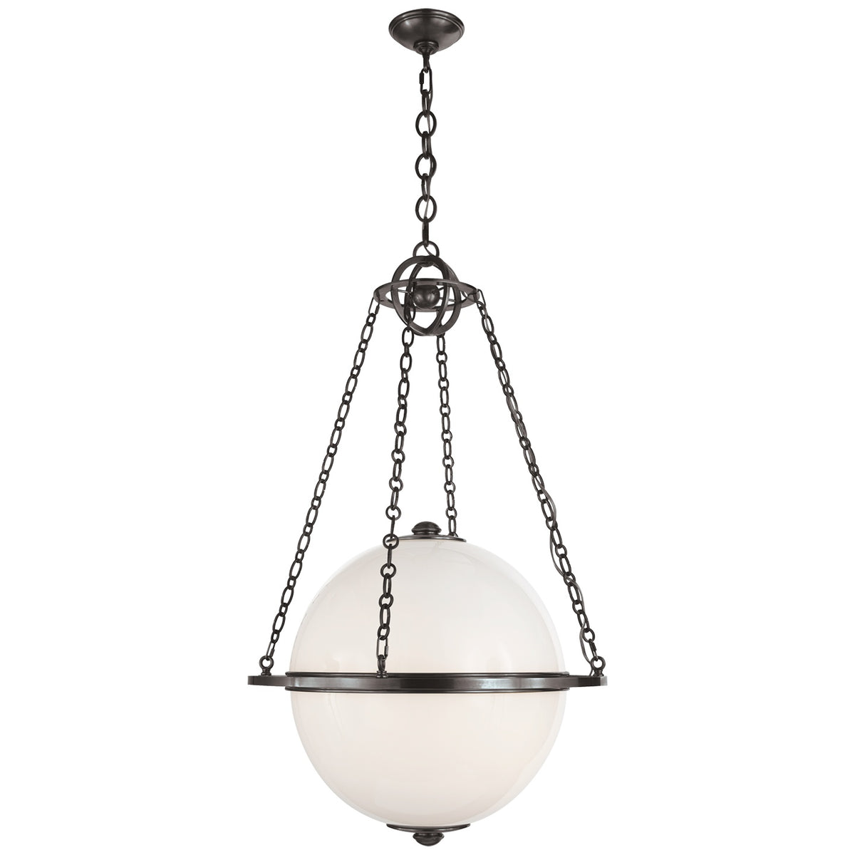 VISUAL COMFORT SIGNATURE, MODERN GLOBE LANTERN, LANTERN CEILING LIGHT