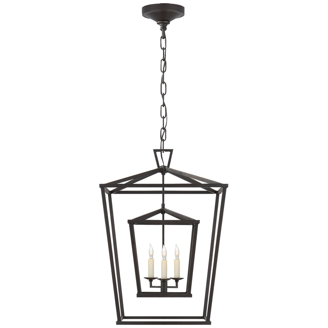 VISUAL COMFORT SIGNATURE, DARLANA DOUBLE CAGE LANTERN, LANTERN CEILING LIGHT