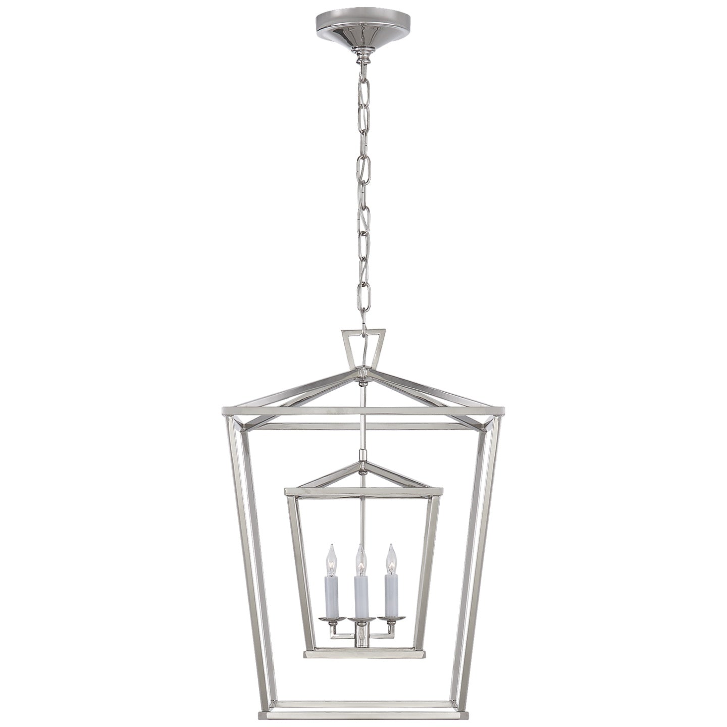 VISUAL COMFORT SIGNATURE, DARLANA DOUBLE CAGE LANTERN, LANTERN CEILING LIGHT