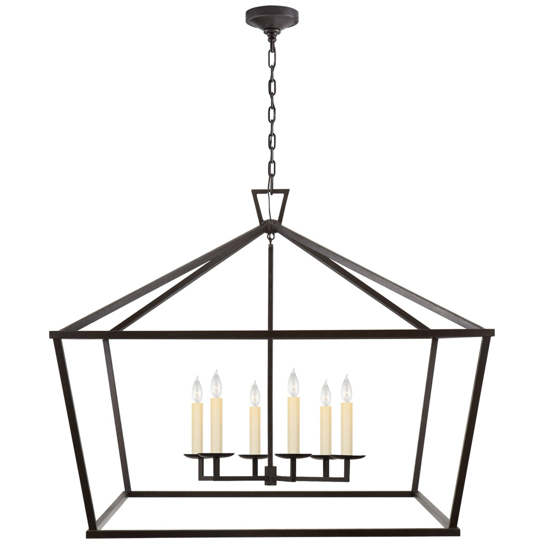 VISUAL COMFORT SIGNATURE, DARLANA WIDE LANTERN, LANTERN CEILING LIGHT