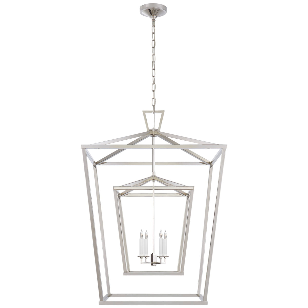 VISUAL COMFORT SIGNATURE, DARLANA DOUBLE CAGE LANTERN, LANTERN CEILING LIGHT