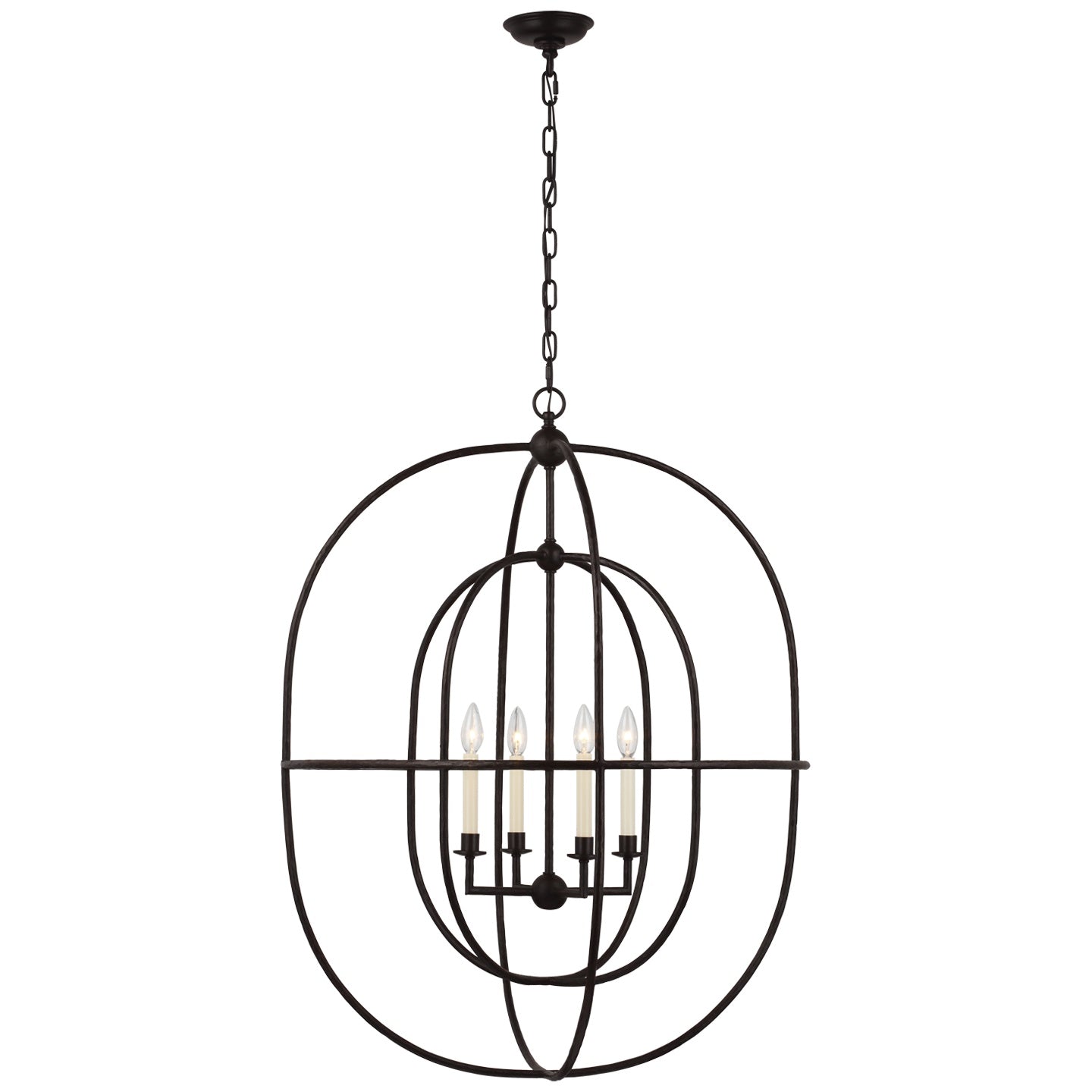 VISUAL COMFORT SIGNATURE, DESMOND OPEN DOUBLE OVAL LANTERN, LANTERN CEILING LIGHT
