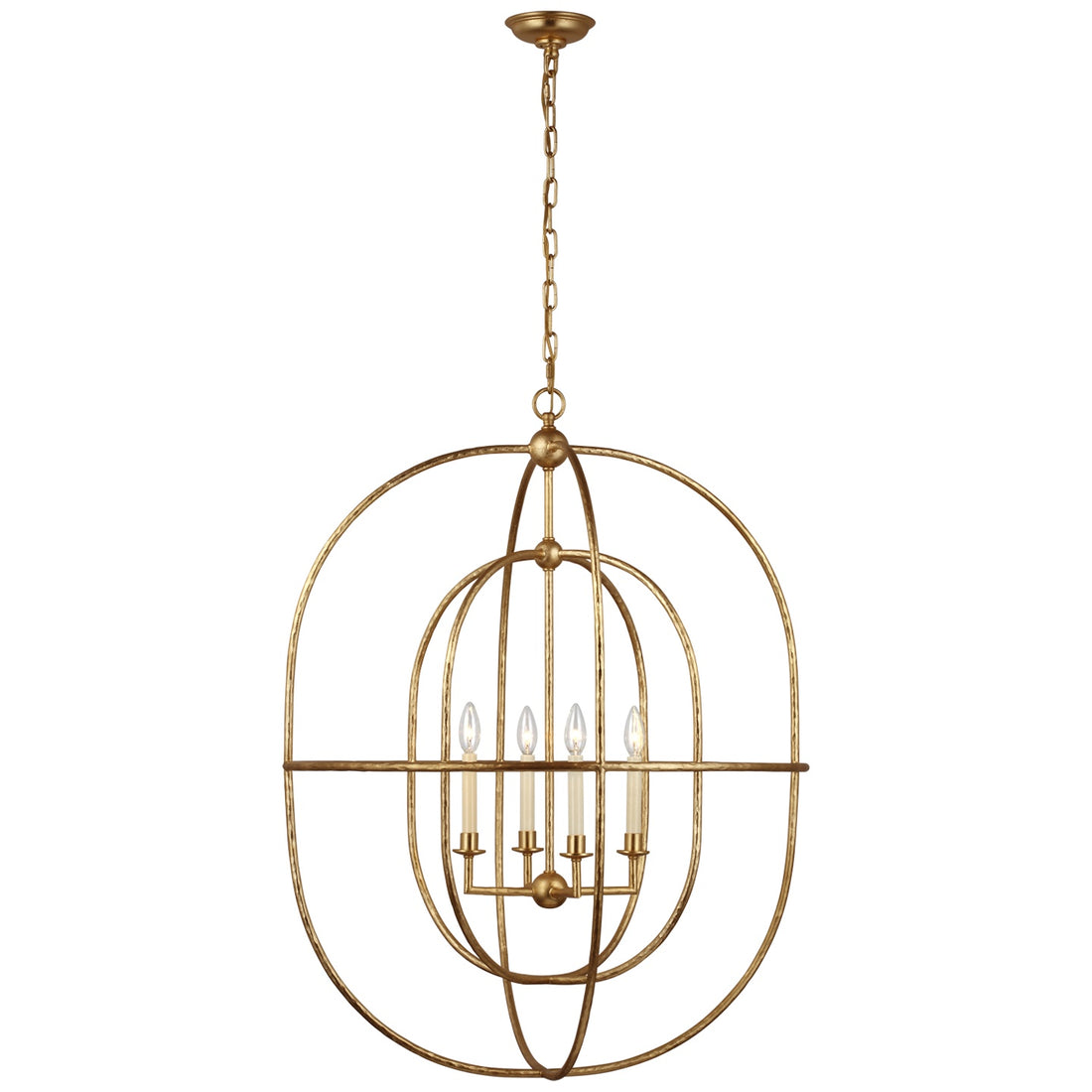 VISUAL COMFORT SIGNATURE, DESMOND OPEN DOUBLE OVAL LANTERN, LANTERN CEILING LIGHT