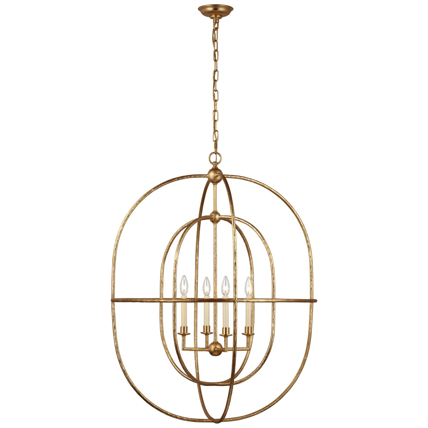 VISUAL COMFORT SIGNATURE, DESMOND OPEN DOUBLE OVAL LANTERN, LANTERN CEILING LIGHT