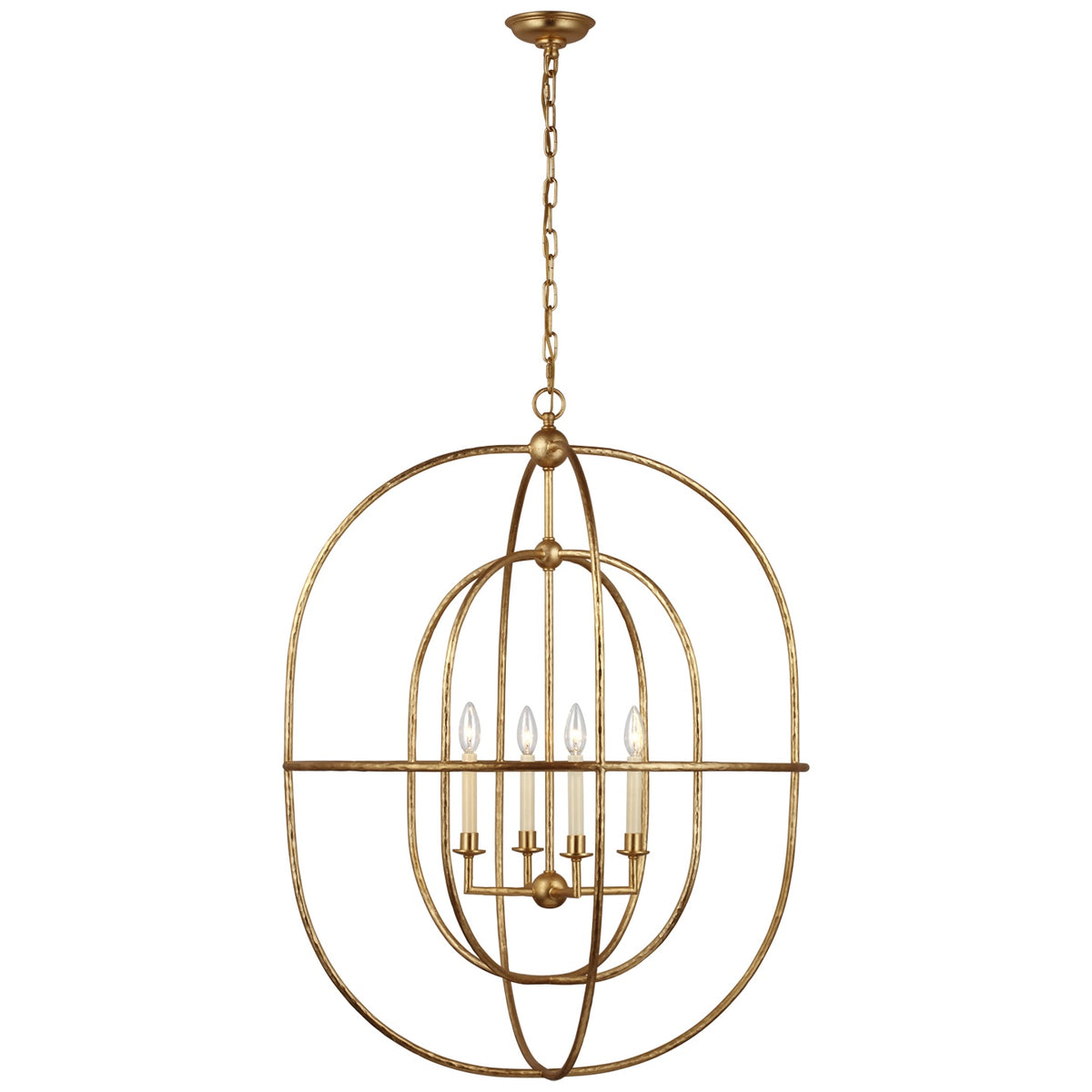 VISUAL COMFORT SIGNATURE, DESMOND OPEN DOUBLE OVAL LANTERN, LANTERN CEILING LIGHT