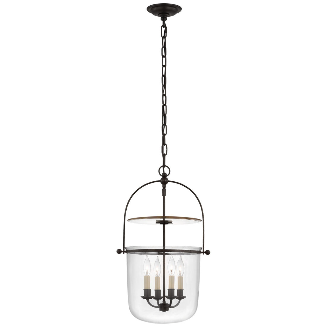 VISUAL COMFORT SIGNATURE, LORFORD SMOKE BELL LANTERN, LANTERN CEILING LIGHT