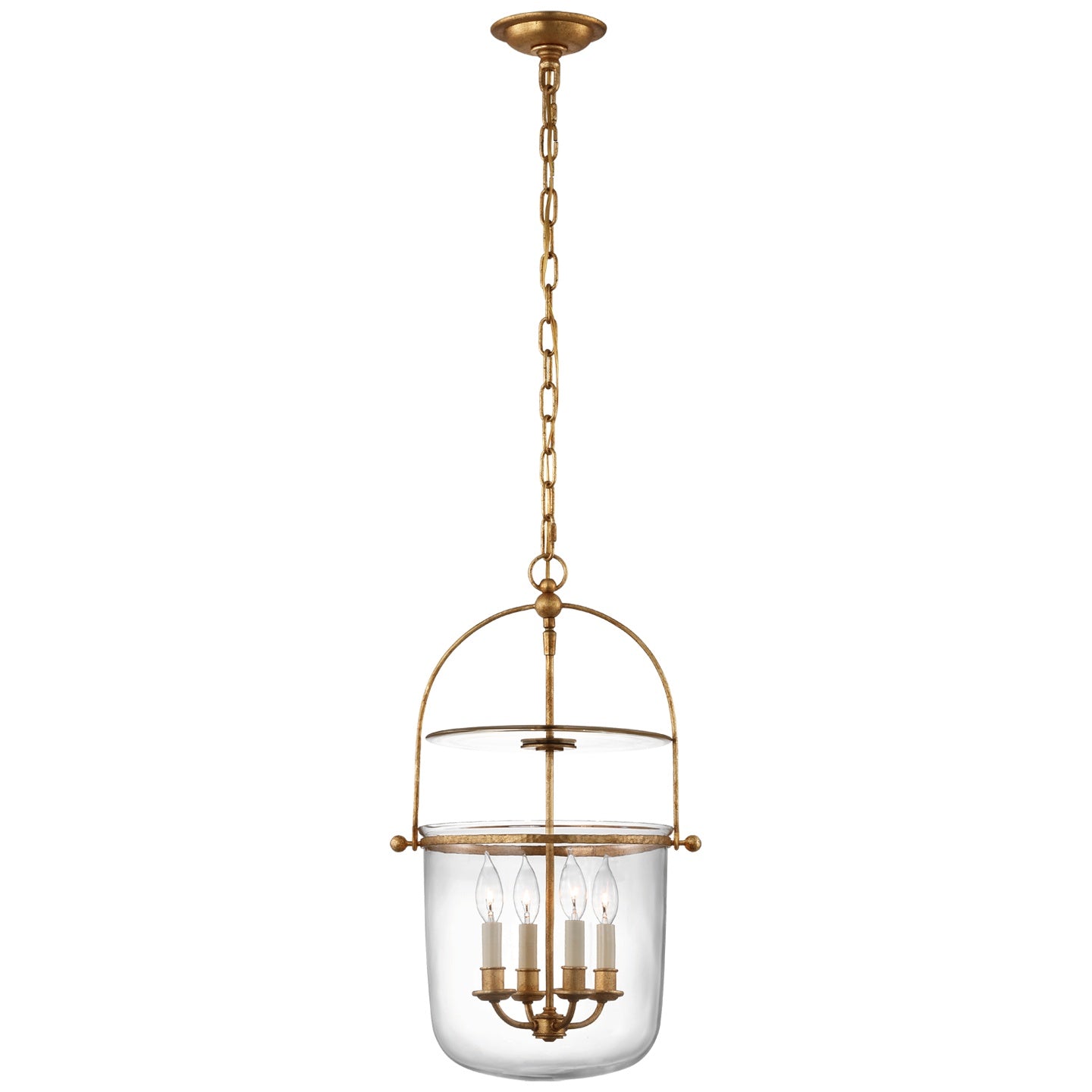 VISUAL COMFORT SIGNATURE, LORFORD SMOKE BELL LANTERN, LANTERN CEILING LIGHT