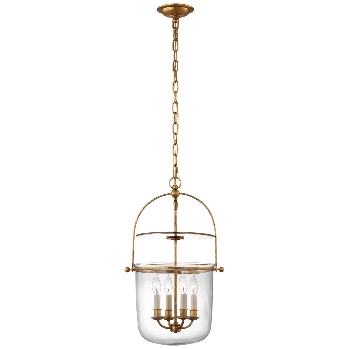 VISUAL COMFORT SIGNATURE, LORFORD SMOKE BELL LANTERN, LANTERN CEILING LIGHT