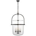 VISUAL COMFORT SIGNATURE, LORFORD SMOKE BELL LANTERN, LANTERN CEILING LIGHT