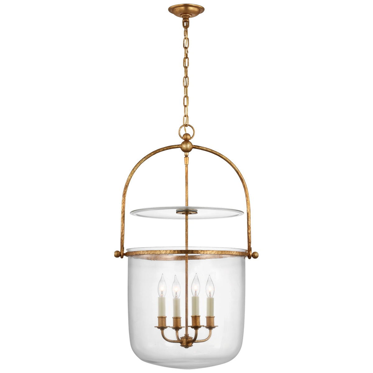 VISUAL COMFORT SIGNATURE, LORFORD SMOKE BELL LANTERN, LANTERN CEILING LIGHT