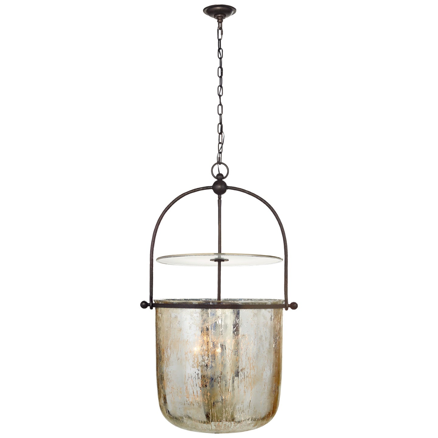 VISUAL COMFORT SIGNATURE, LORFORD SMOKE BELL LANTERN, LANTERN CEILING LIGHT