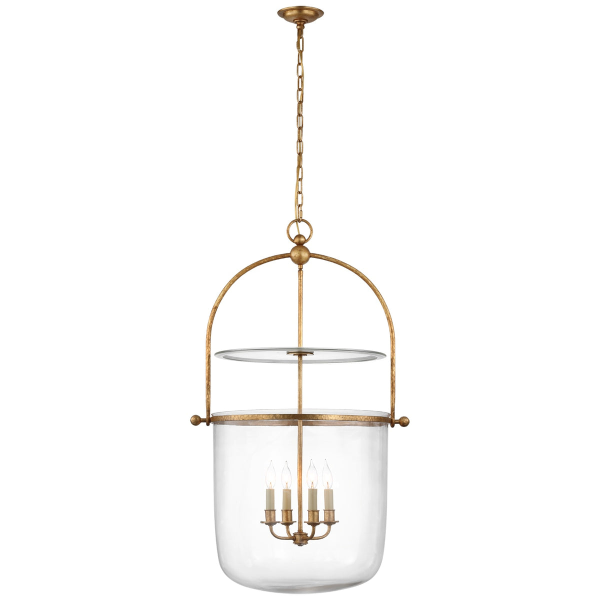 VISUAL COMFORT SIGNATURE, LORFORD SMOKE BELL LANTERN, LANTERN CEILING LIGHT