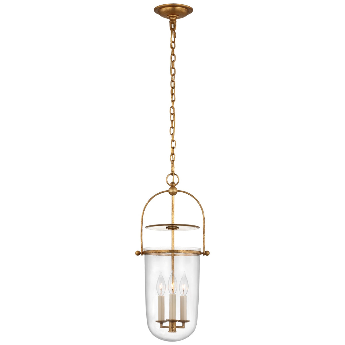 VISUAL COMFORT SIGNATURE, LORFORD TALL SMOKE BELL LANTERN, LANTERN CEILING LIGHT