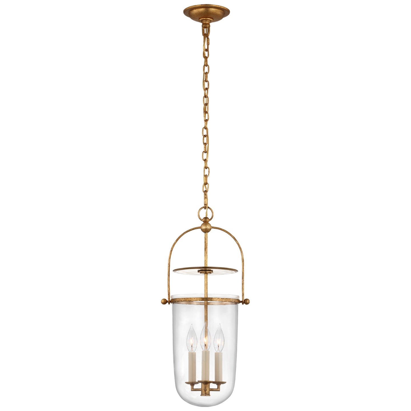 VISUAL COMFORT SIGNATURE, LORFORD TALL SMOKE BELL LANTERN, LANTERN CEILING LIGHT
