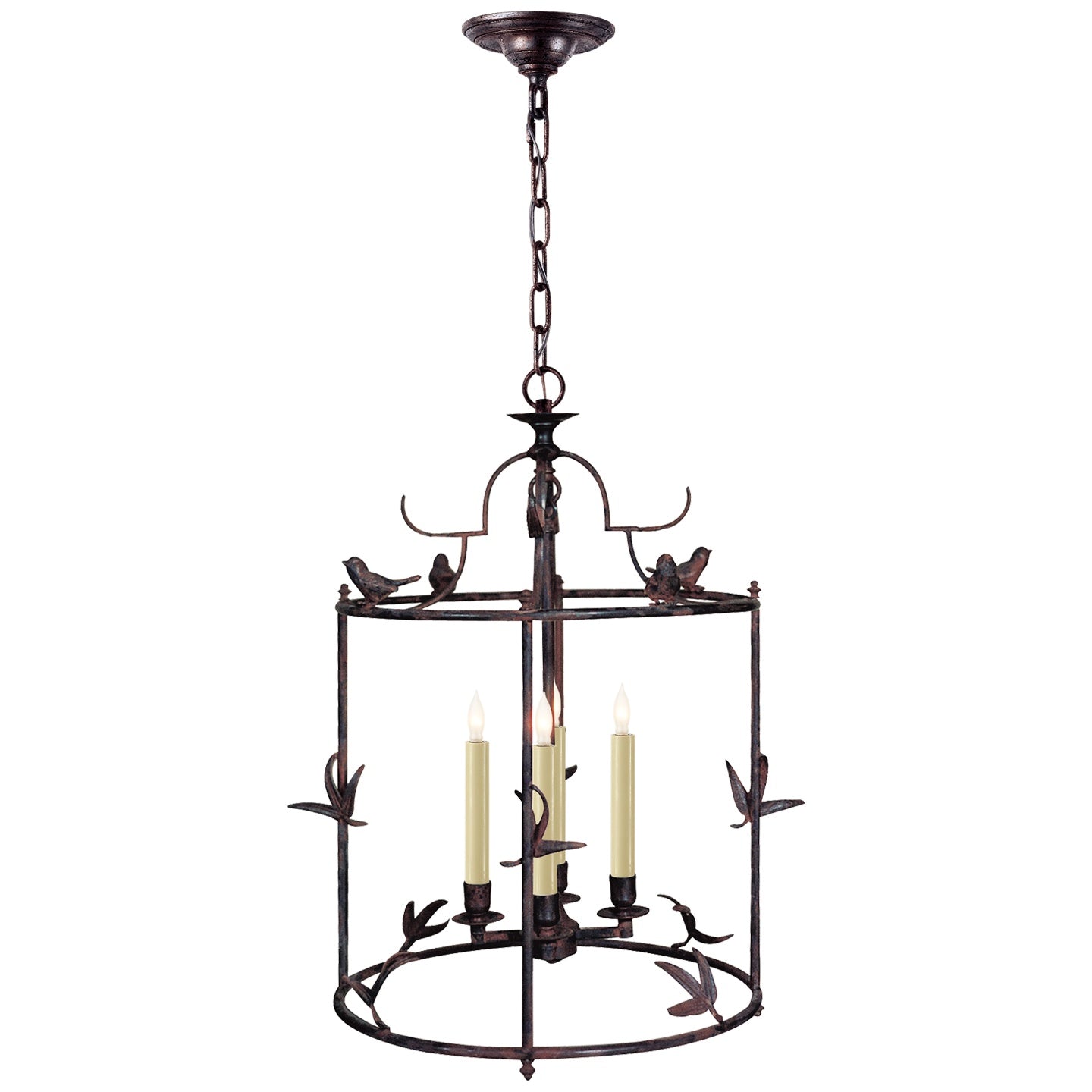 VISUAL COMFORT SIGNATURE, DIEGO GRANDE CLASSICAL PERCHING BIRD LANTERN, LANTERN CEILING LIGHT