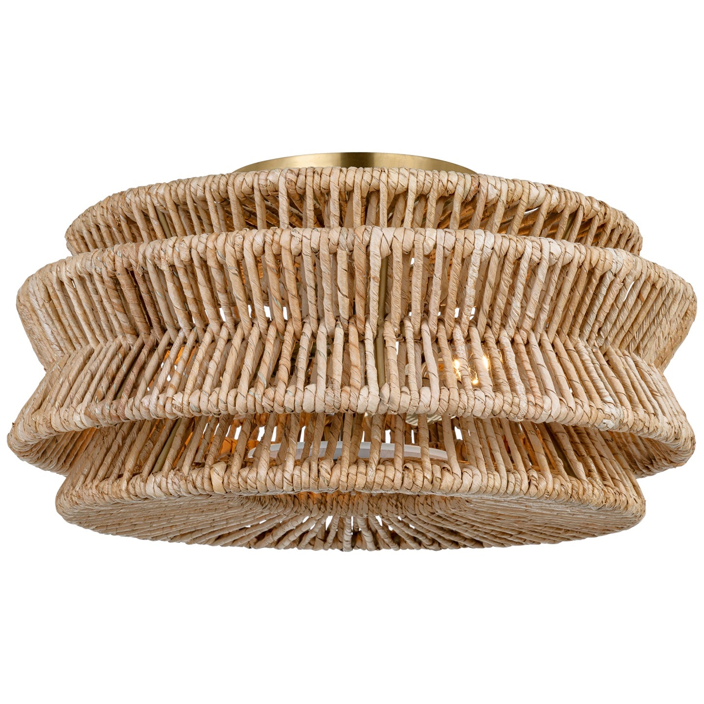 VISUAL COMFORT SIGNATURE, ANTIGUA DRUM SEMI-FLUSH MOUNT, FLUSH MOUNT CEILING LIGHTS