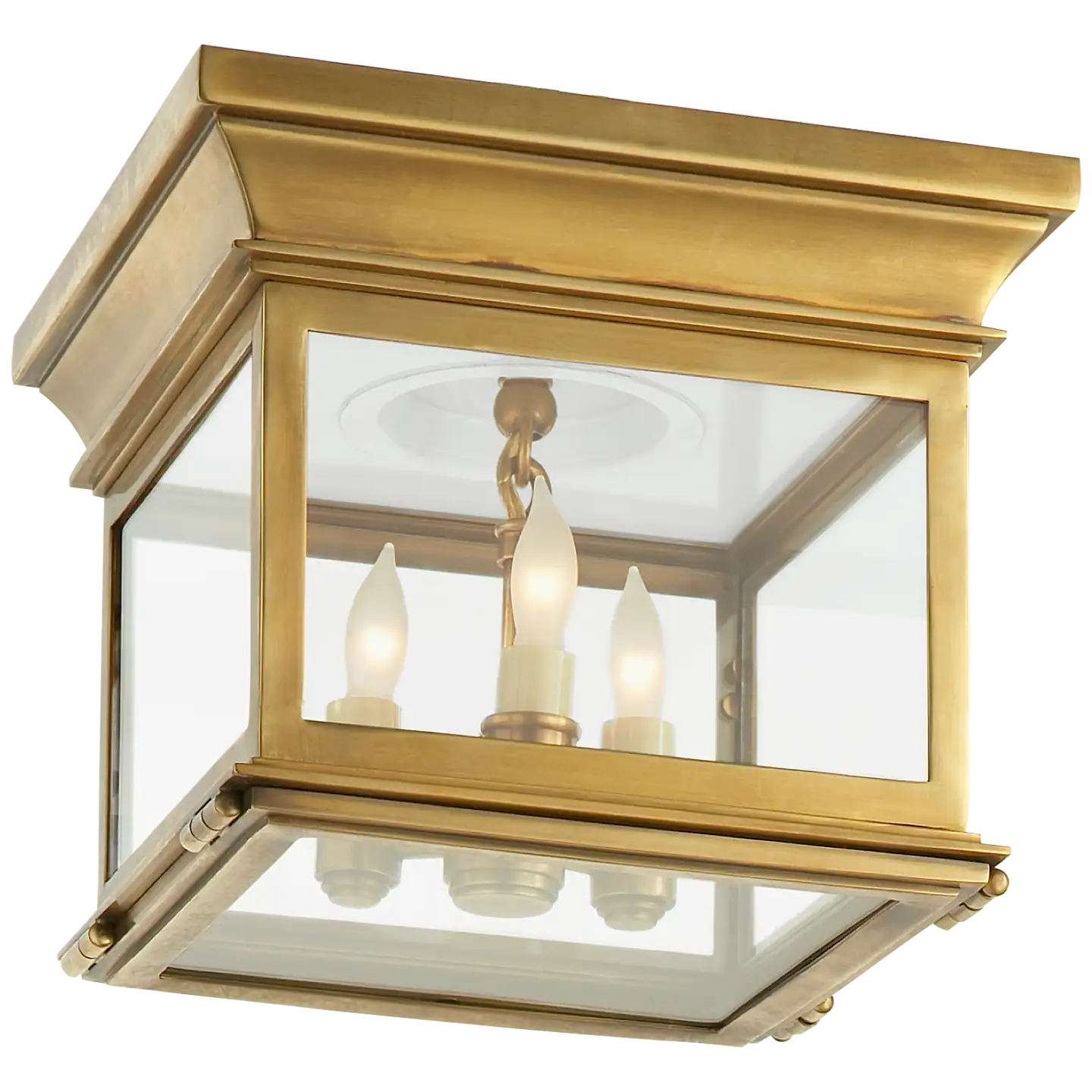 VISUAL COMFORT SIGNATURE, CLUB SQUARE FLUSH MOUNT, FLUSH MOUNT CEILING LIGHTS