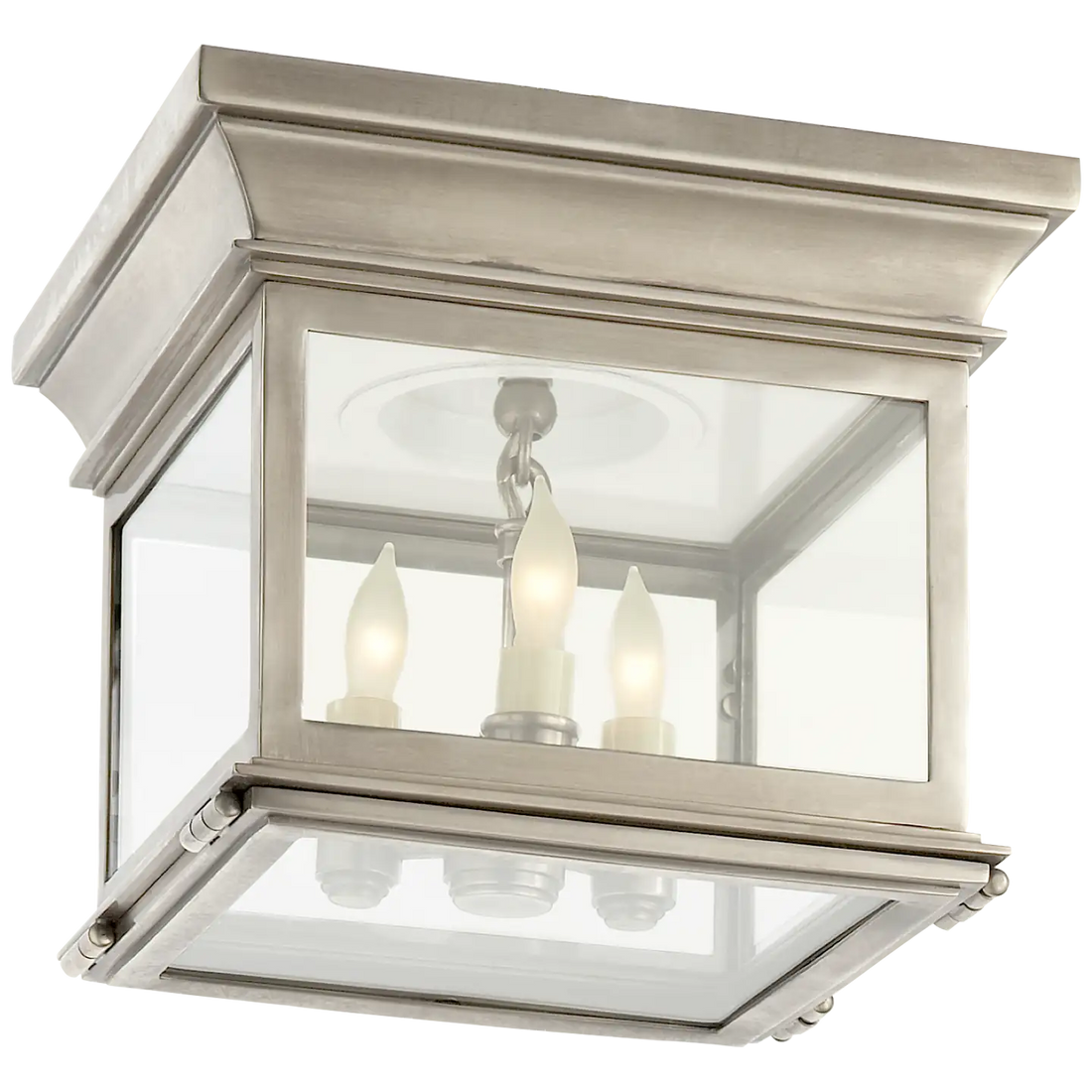 VISUAL COMFORT SIGNATURE, CLUB SQUARE FLUSH MOUNT, FLUSH MOUNT CEILING LIGHTS