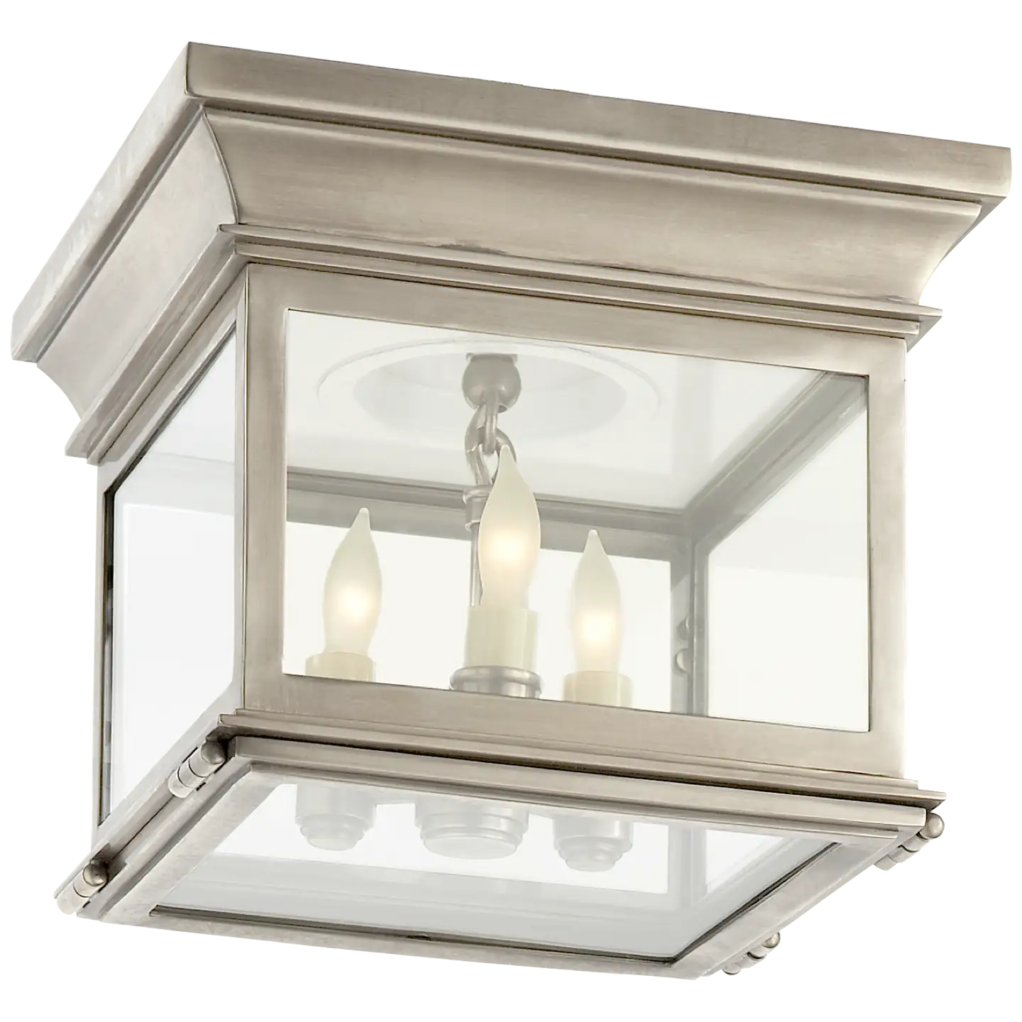 VISUAL COMFORT SIGNATURE, CLUB SQUARE FLUSH MOUNT, FLUSH MOUNT CEILING LIGHTS