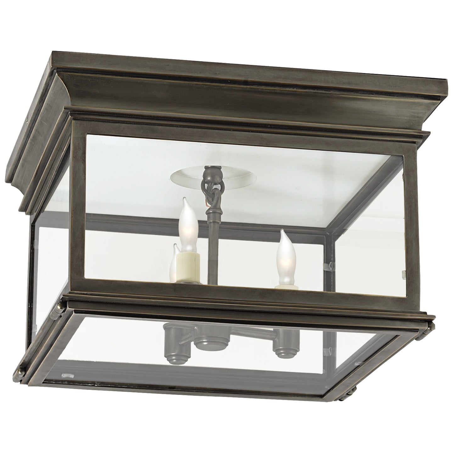 VISUAL COMFORT SIGNATURE, CLUB SQUARE FLUSH MOUNT, FLUSH MOUNT CEILING LIGHTS