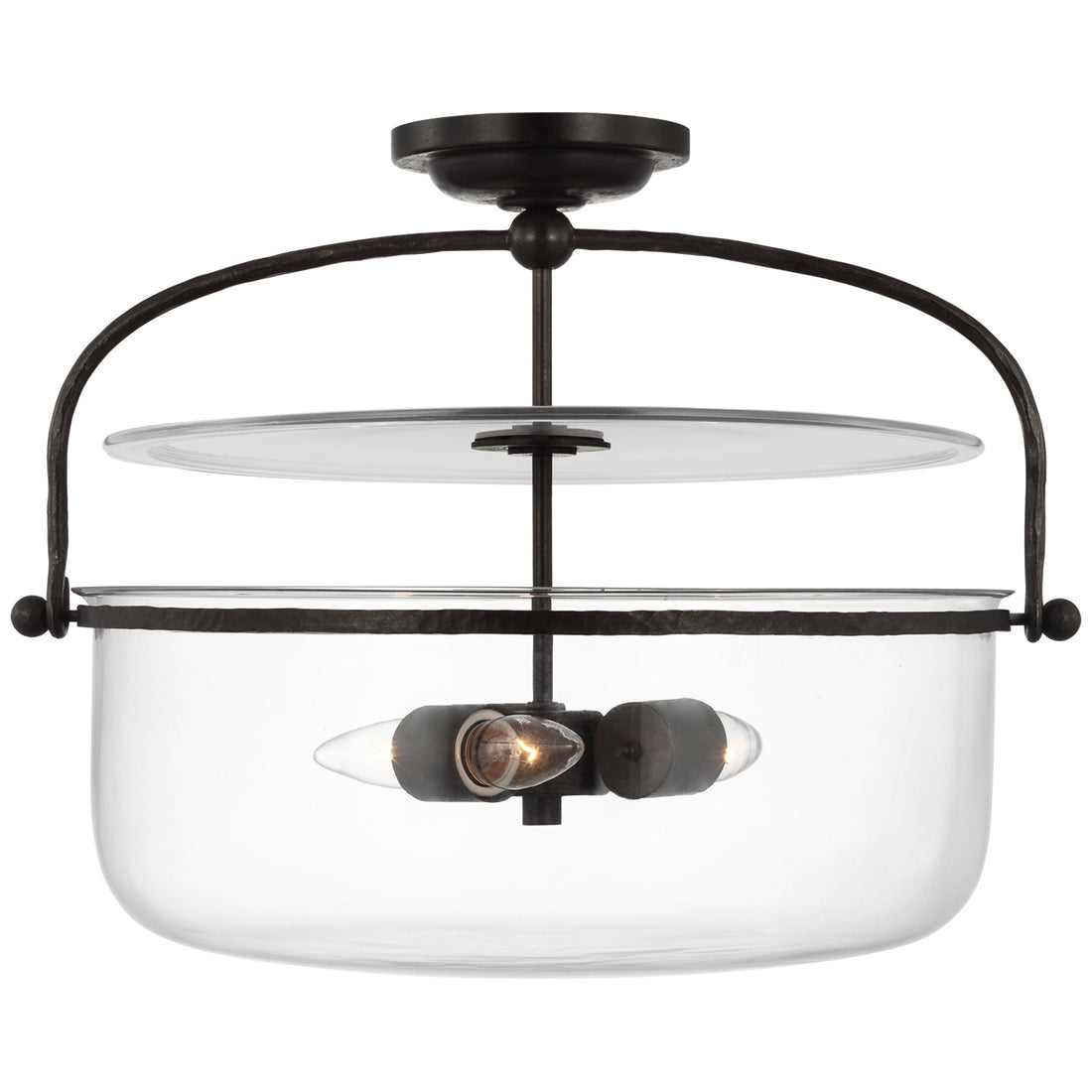 VISUAL COMFORT SIGNATURE, LORFORD SEMI-FLUSH LANTERN, LANTERN CEILING LIGHT