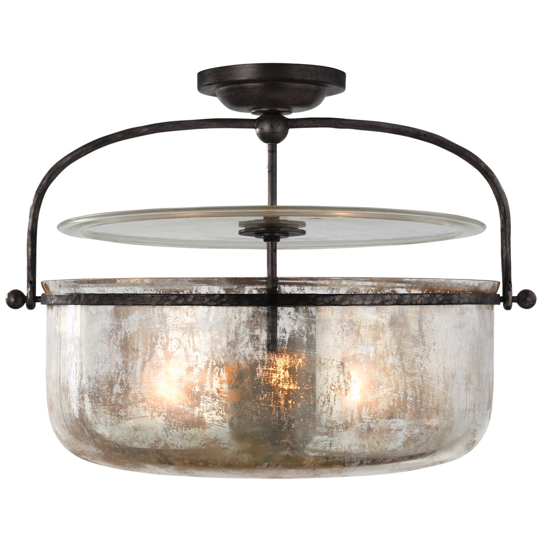 VISUAL COMFORT SIGNATURE, LORFORD SEMI-FLUSH LANTERN, LANTERN CEILING LIGHT