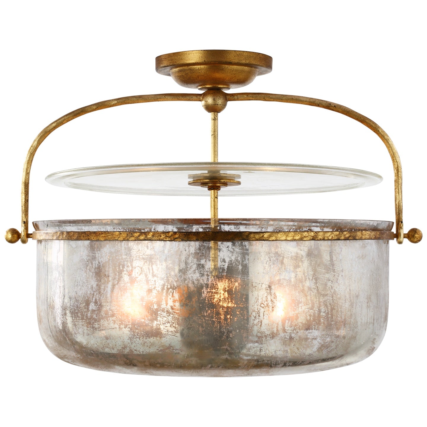 VISUAL COMFORT SIGNATURE, LORFORD SEMI-FLUSH LANTERN, LANTERN CEILING LIGHT