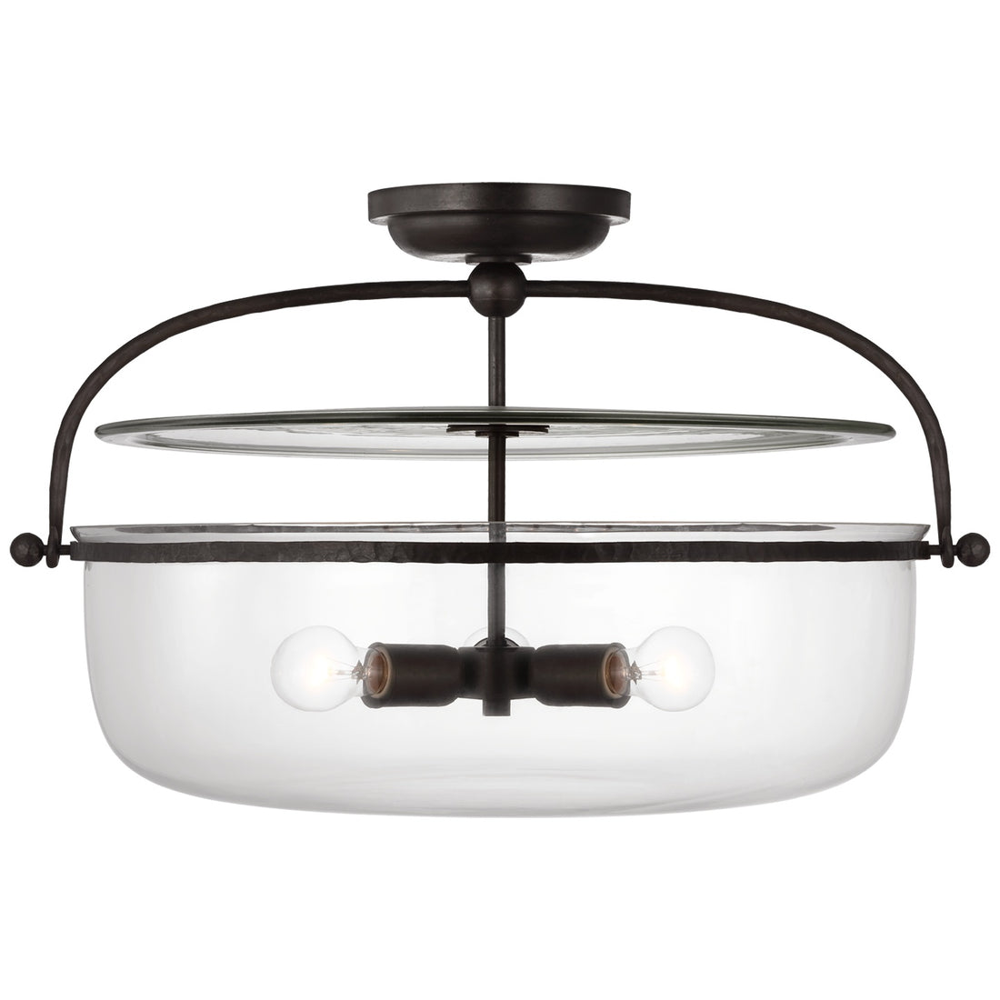 VISUAL COMFORT SIGNATURE, LORFORD SEMI FLUSH LANTERN, FLUSH MOUNT CEILING LIGHTS