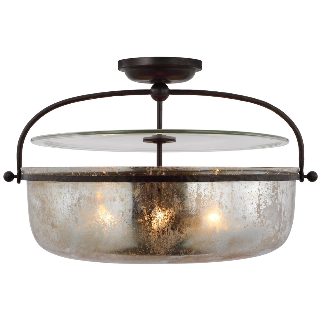 VISUAL COMFORT SIGNATURE, LORFORD SEMI FLUSH LANTERN, FLUSH MOUNT CEILING LIGHTS