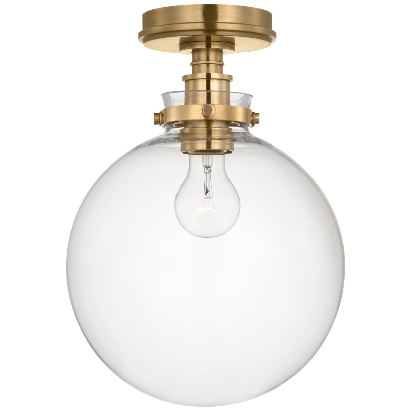 VISUAL COMFORT SIGNATURE, PARKINGTON GLOBE FLUSH MOUNT, FLUSH MOUNT CEILING LIGHTS
