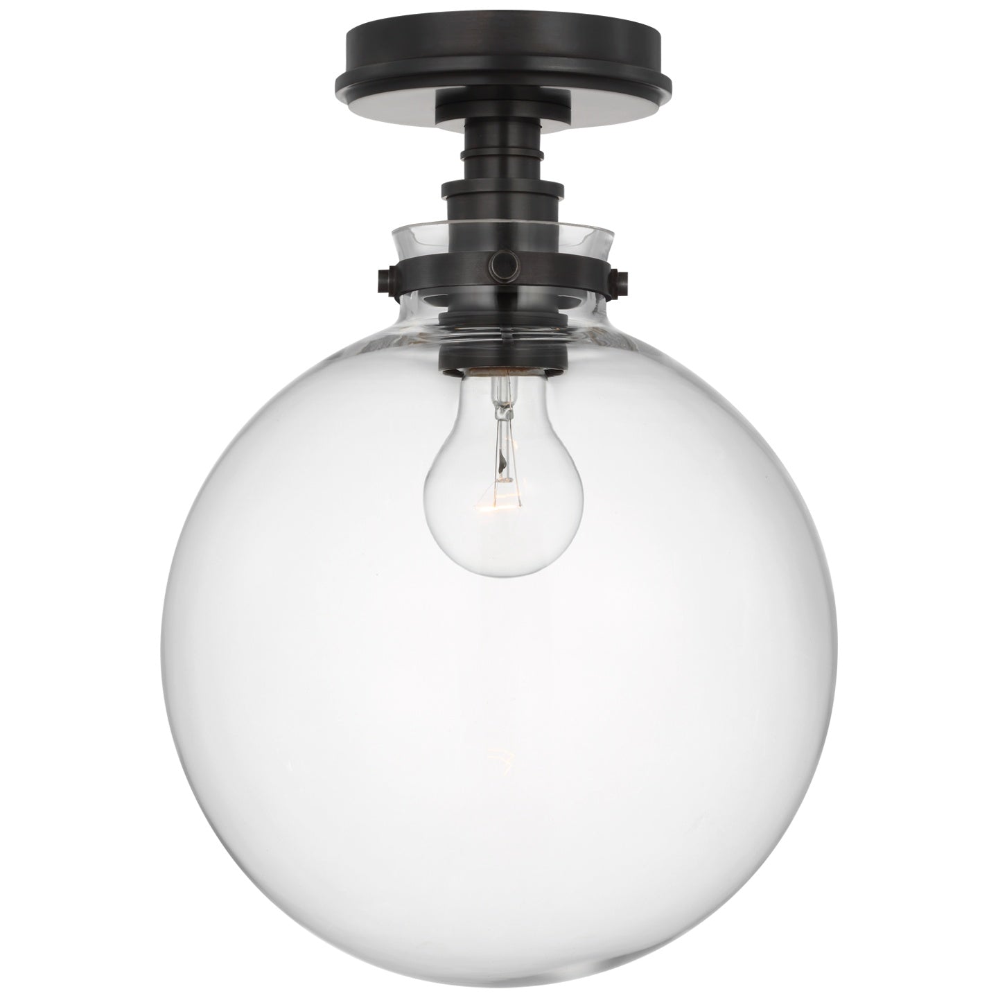 VISUAL COMFORT SIGNATURE, PARKINGTON GLOBE FLUSH MOUNT, FLUSH MOUNT CEILING LIGHTS