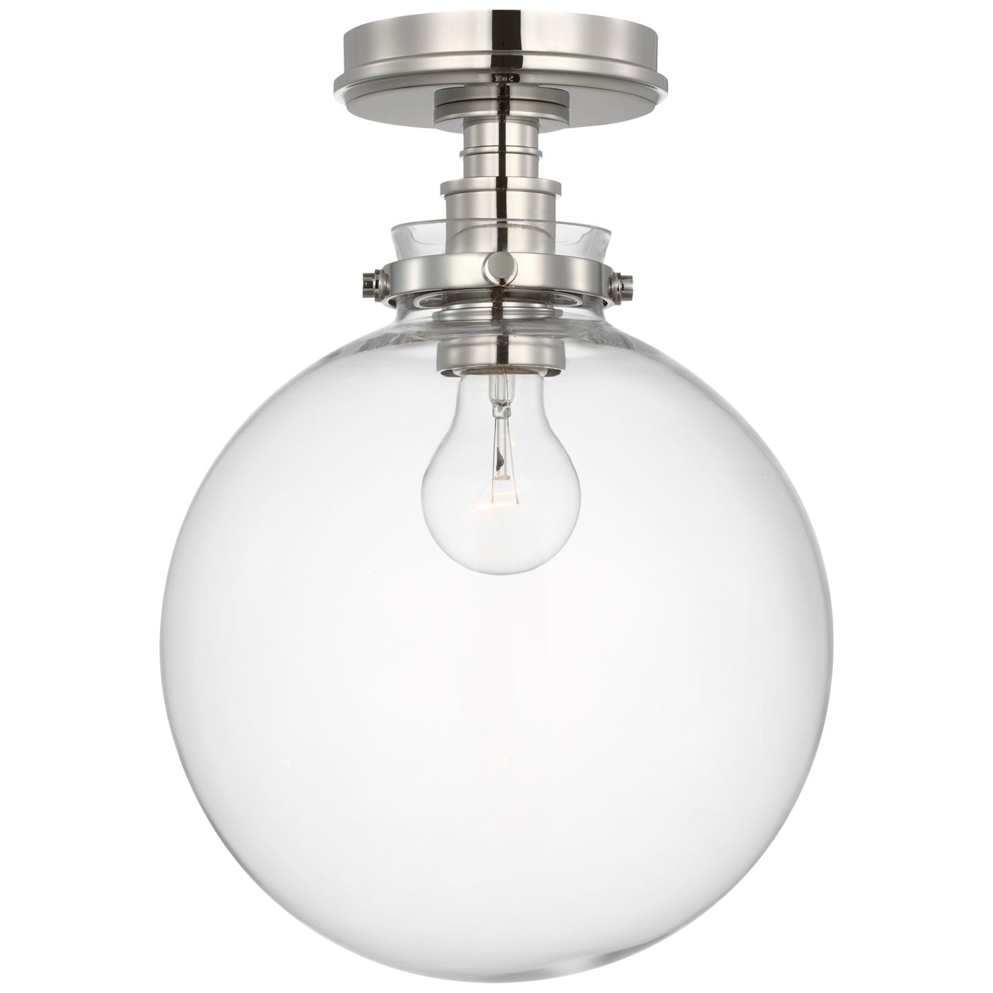 VISUAL COMFORT SIGNATURE, PARKINGTON GLOBE FLUSH MOUNT, FLUSH MOUNT CEILING LIGHTS