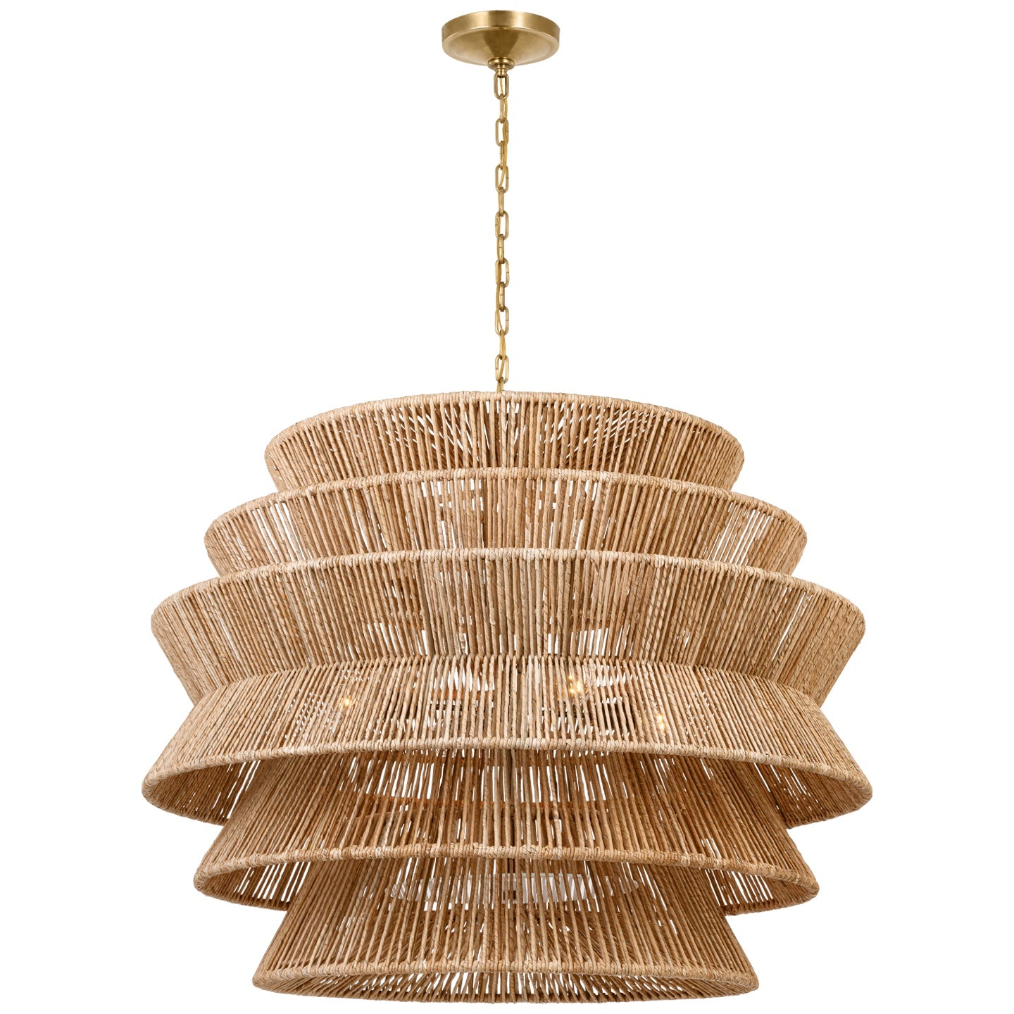 VISUAL COMFORT SIGNATURE, ANTIGUA DRUM CHANDELIER, CHANDELIER LIGHT