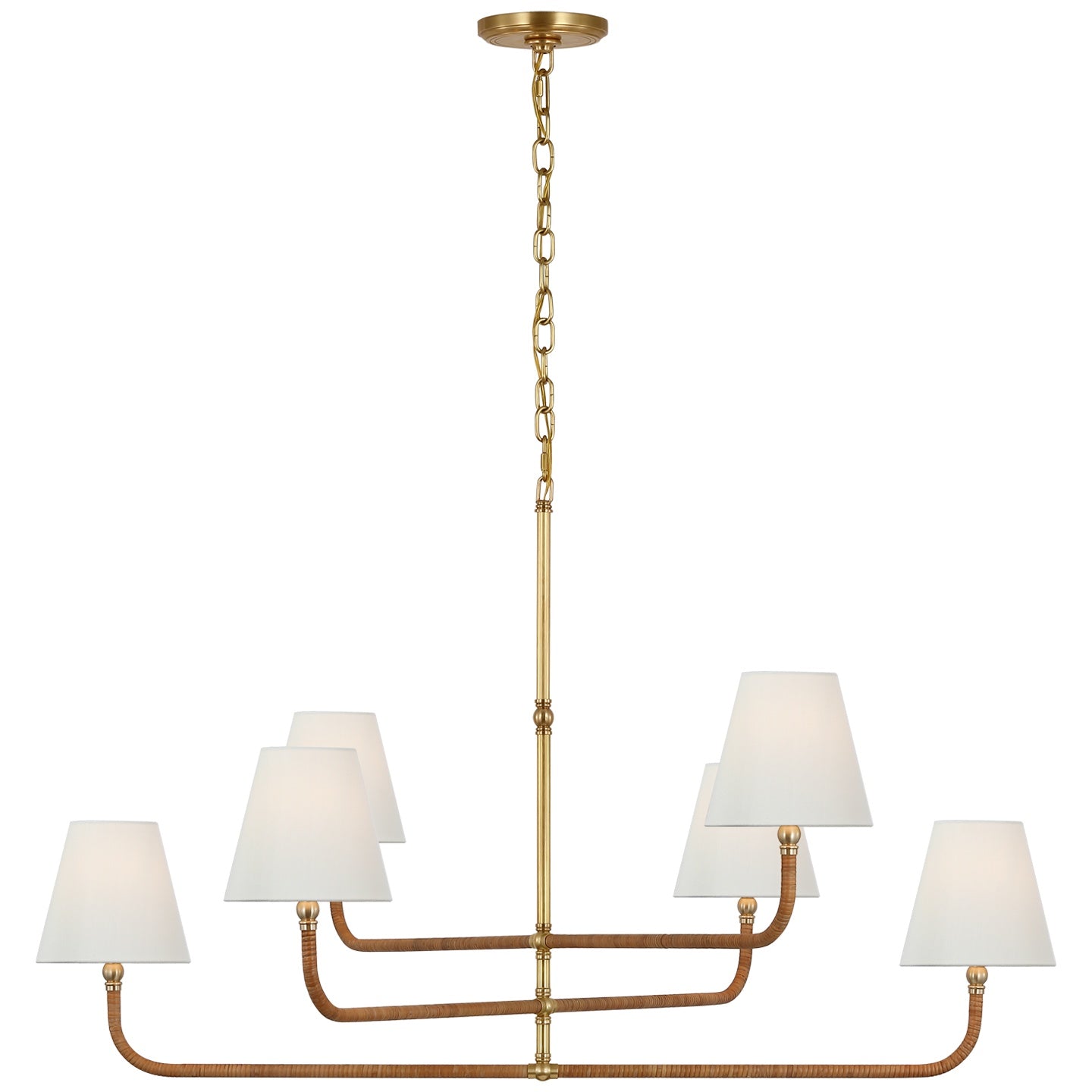 VISUAL COMFORT SIGNATURE, BASDEN THREE TIER CHANDELIER, CHANDELIER LIGHT