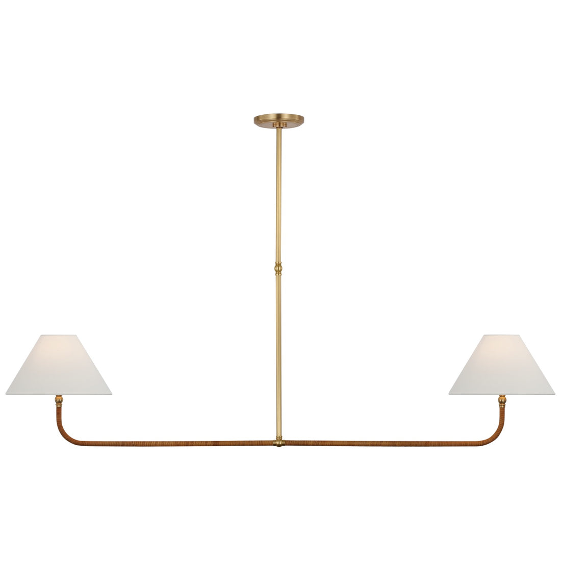 VISUAL COMFORT SIGNATURE, BASDEN LINEAR CHANDELIER, LINEAR LIGHT