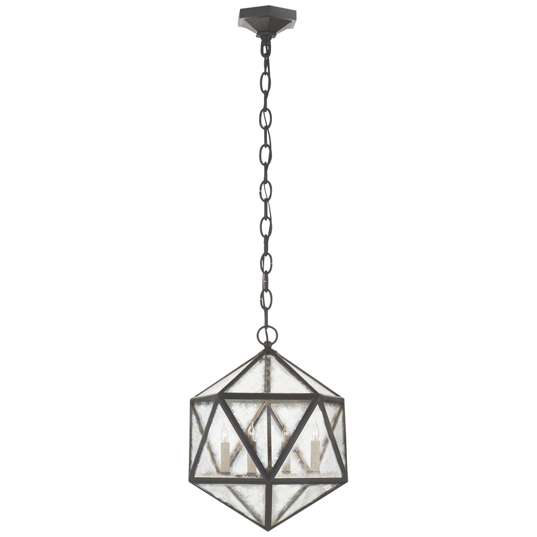 VISUAL COMFORT SIGNATURE, ZENO 18 FACET HEDRON LANTERN, LANTERN CEILING LIGHT