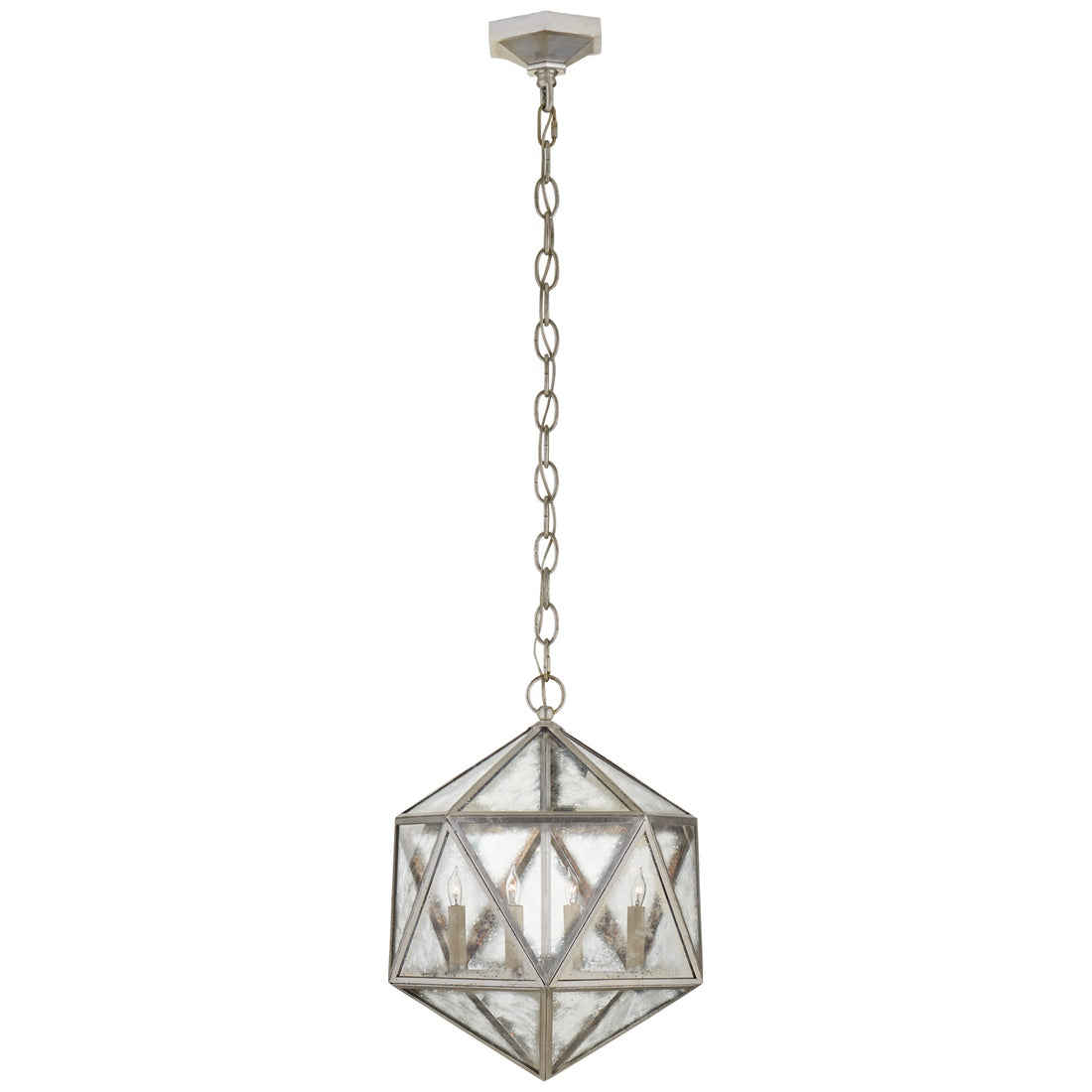 VISUAL COMFORT SIGNATURE, ZENO 18 FACET HEDRON LANTERN, LANTERN CEILING LIGHT