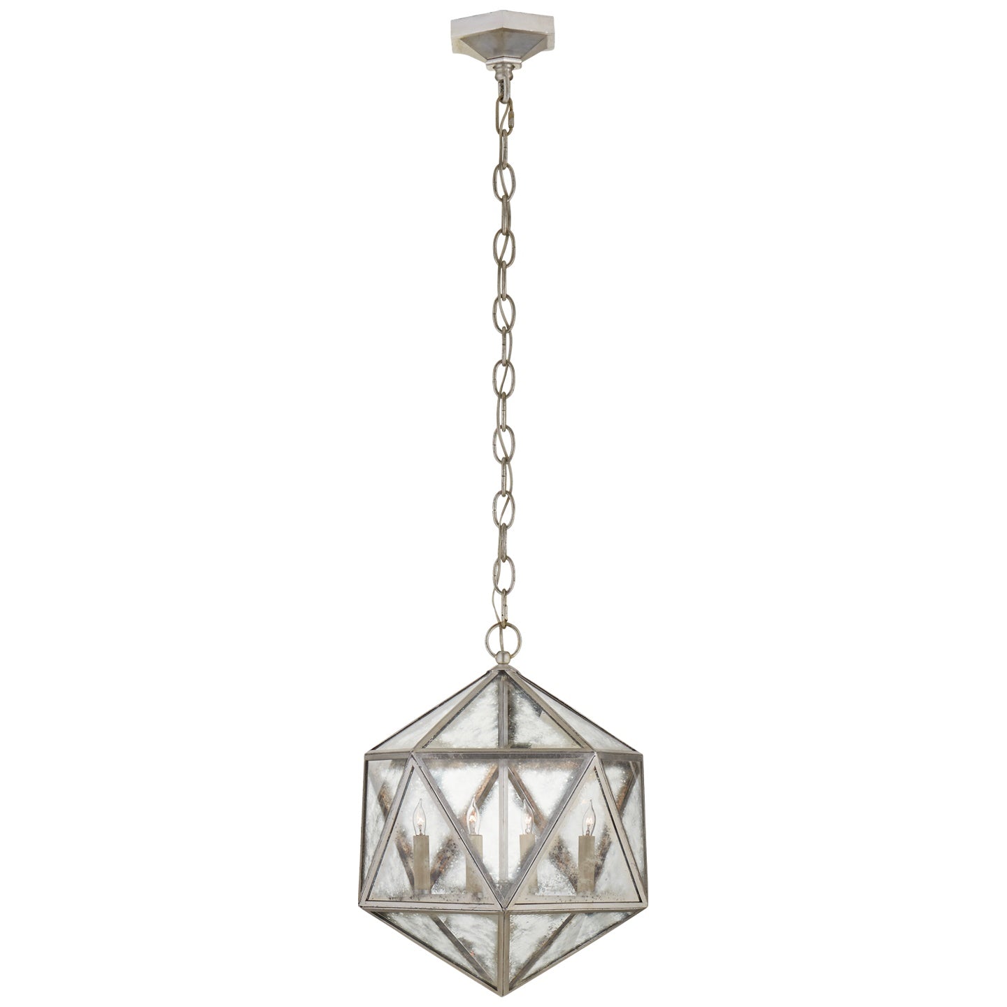 VISUAL COMFORT SIGNATURE, ZENO 18 FACET HEDRON LANTERN, LANTERN CEILING LIGHT