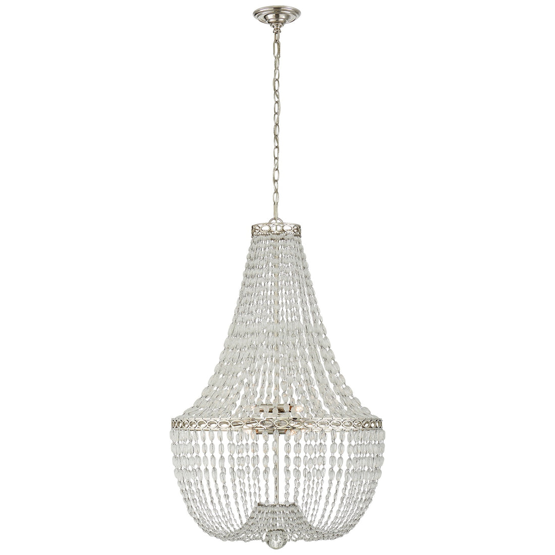 VISUAL COMFORT SIGNATURE, LINFORT BASKET FORM CHANDELIER, CHANDELIER LIGHT