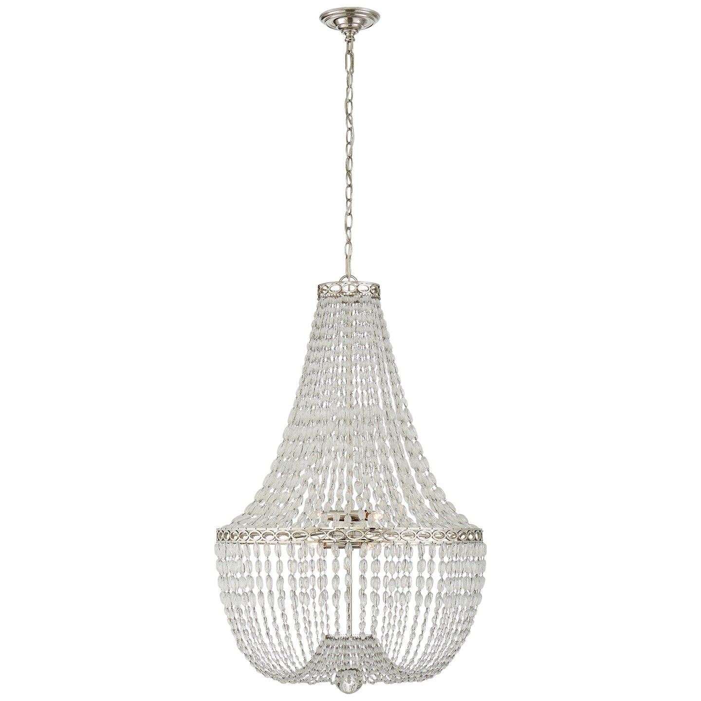 VISUAL COMFORT SIGNATURE, LINFORT BASKET FORM CHANDELIER, CHANDELIER LIGHT