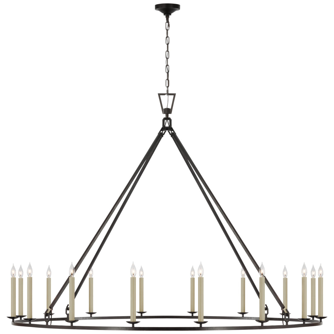 VISUAL COMFORT SIGNATURE, DARLANA GRANDE SINGLE RING CHANDELIER, CHANDELIER LIGHT