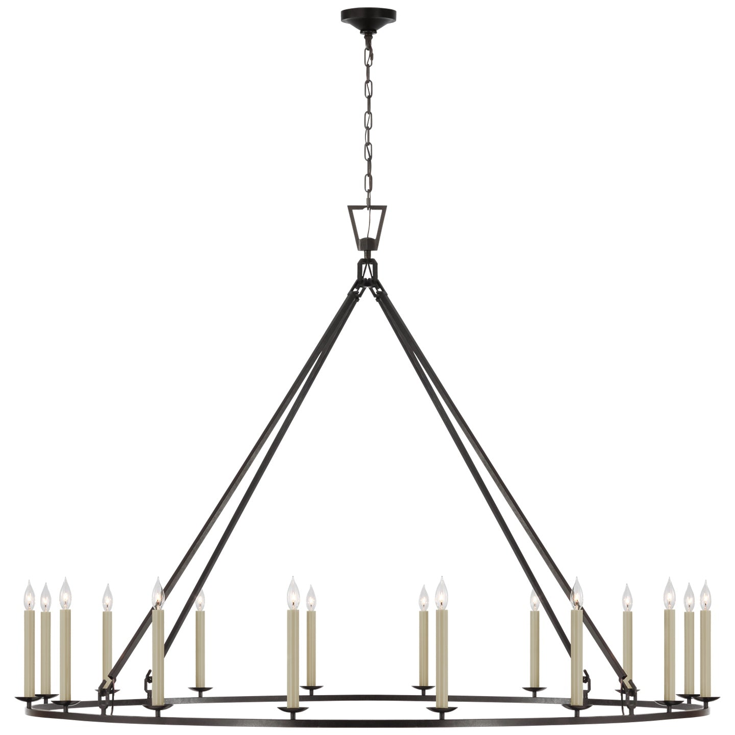 VISUAL COMFORT SIGNATURE, DARLANA GRANDE SINGLE RING CHANDELIER, CHANDELIER LIGHT