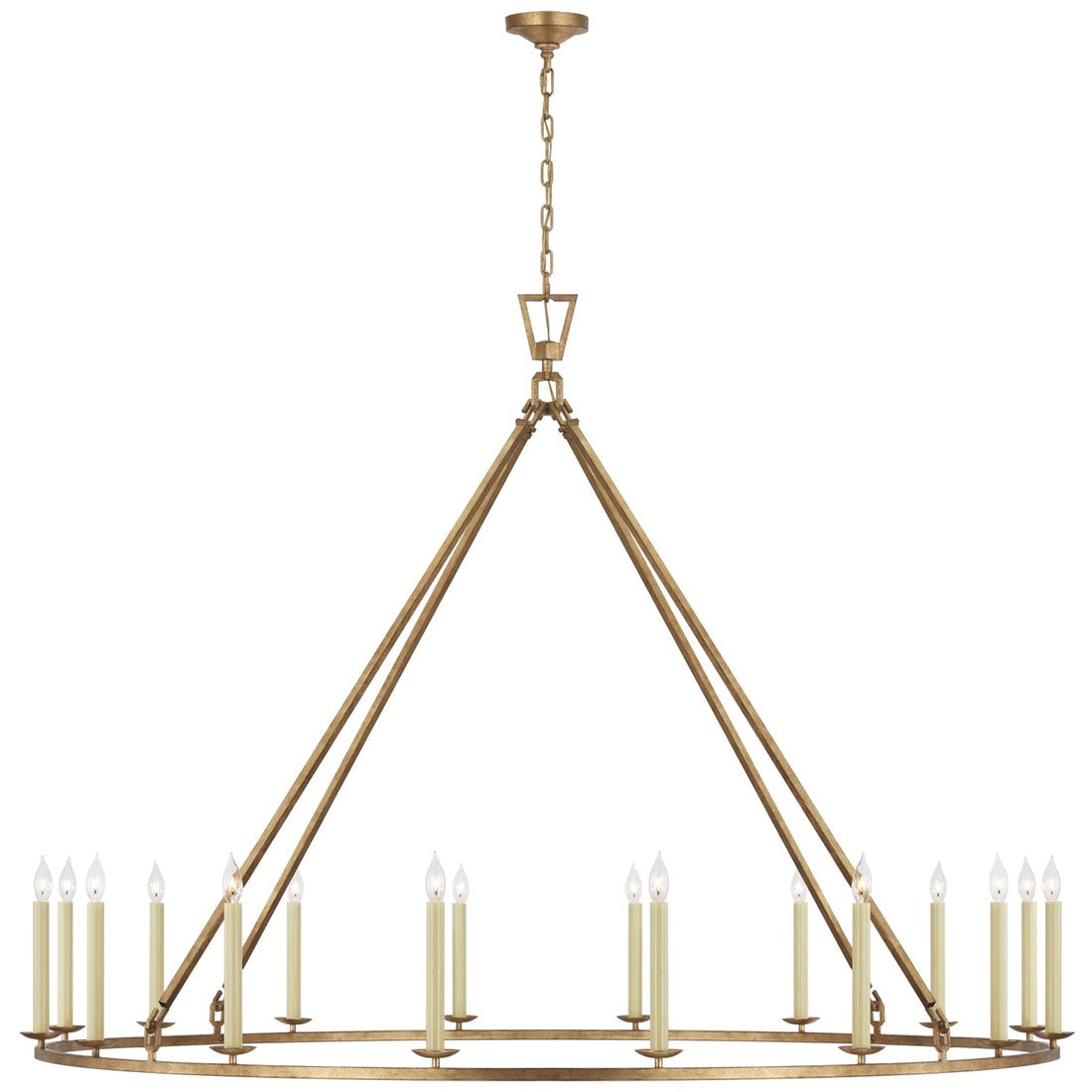 VISUAL COMFORT SIGNATURE, DARLANA GRANDE SINGLE RING CHANDELIER, CHANDELIER LIGHT