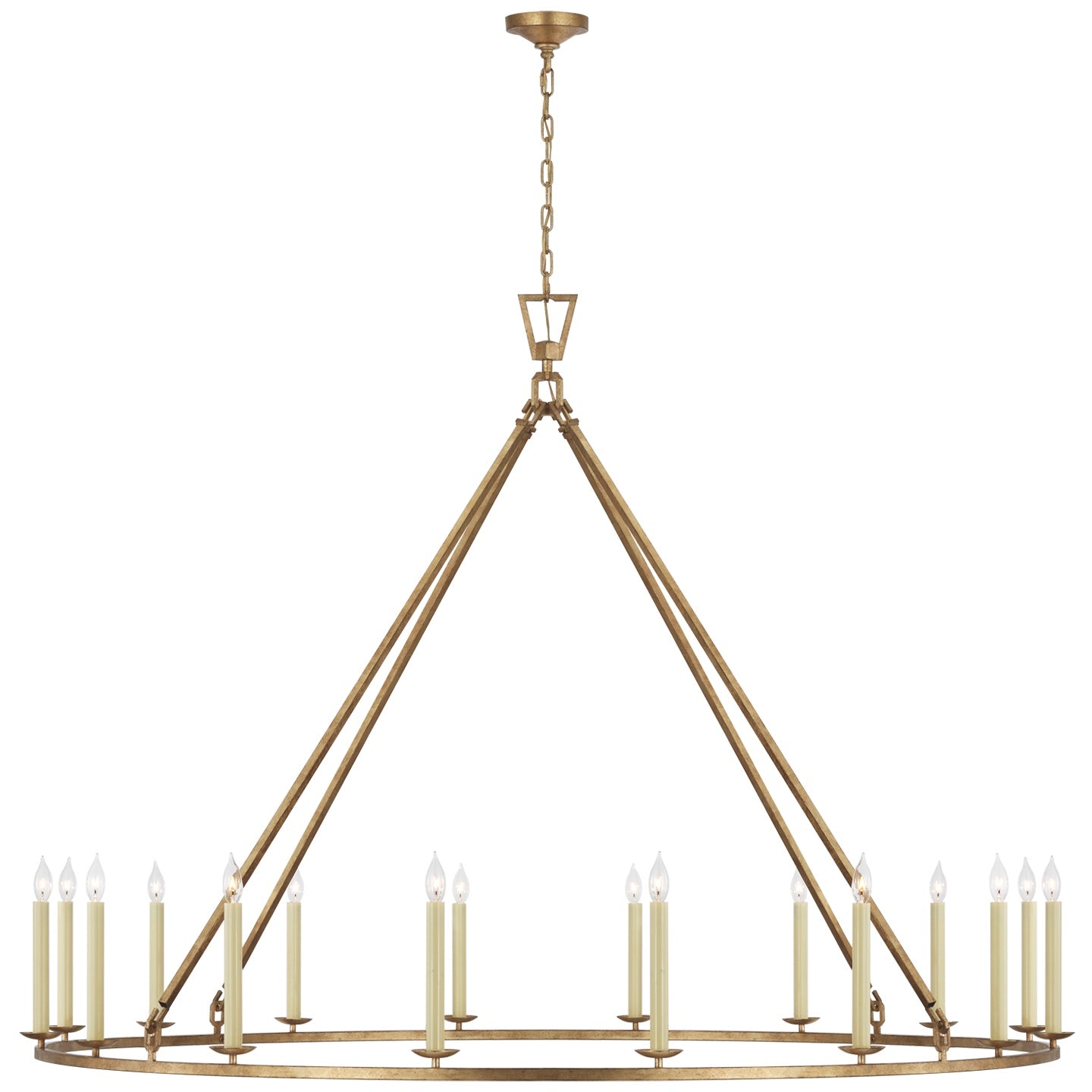 VISUAL COMFORT SIGNATURE, DARLANA GRANDE SINGLE RING CHANDELIER, CHANDELIER LIGHT