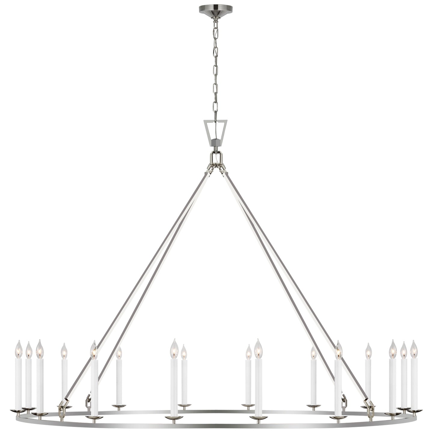 VISUAL COMFORT SIGNATURE, DARLANA GRANDE SINGLE RING CHANDELIER, CHANDELIER LIGHT