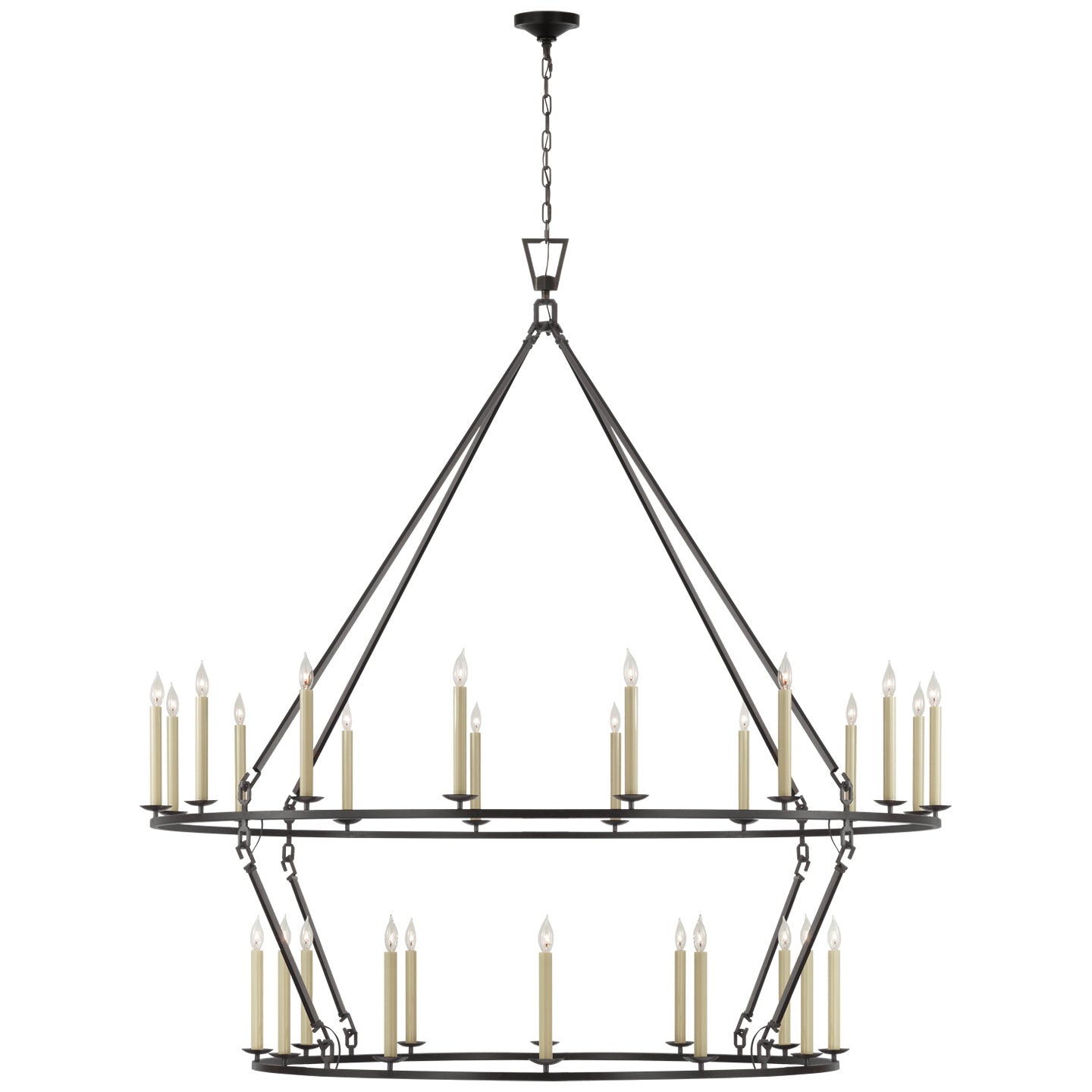 VISUAL COMFORT SIGNATURE, DARLANA GRANDE TWO TIER CHANDELIER, CHANDELIER LIGHT