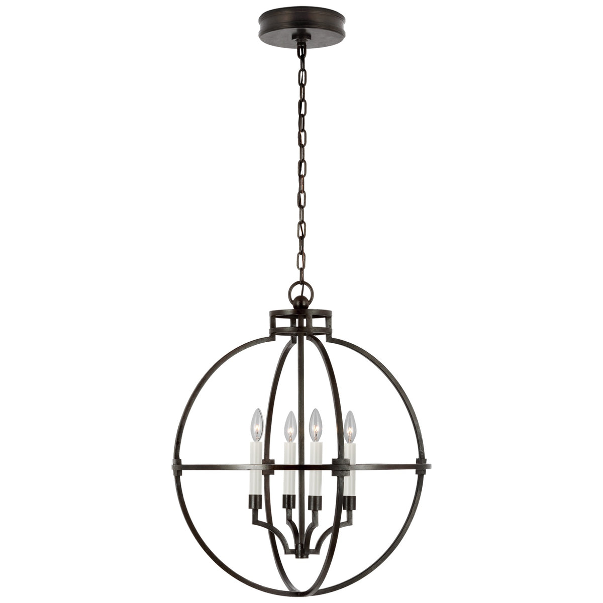 VISUAL COMFORT SIGNATURE, LEXIE GLOBE LANTERN, LANTERN CEILING LIGHT